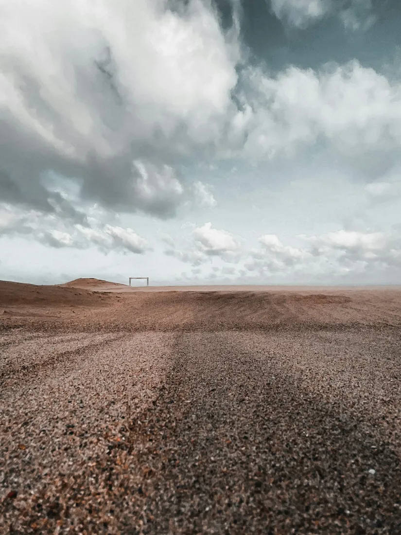 Open ground covered with gravel